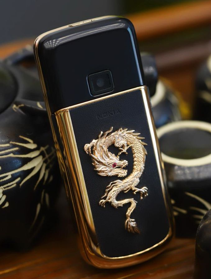 Rồng Vàng 3D Dán Trang Trí Điện Thoại