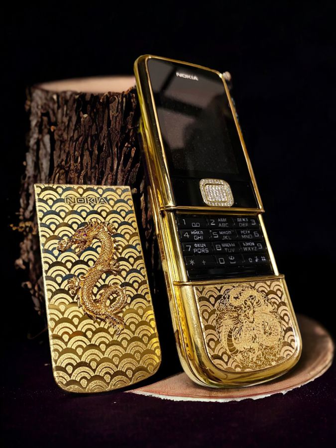 Miếng Dán Thay Da Nokia 8800 Mạ Vàng Các Mẫu 1